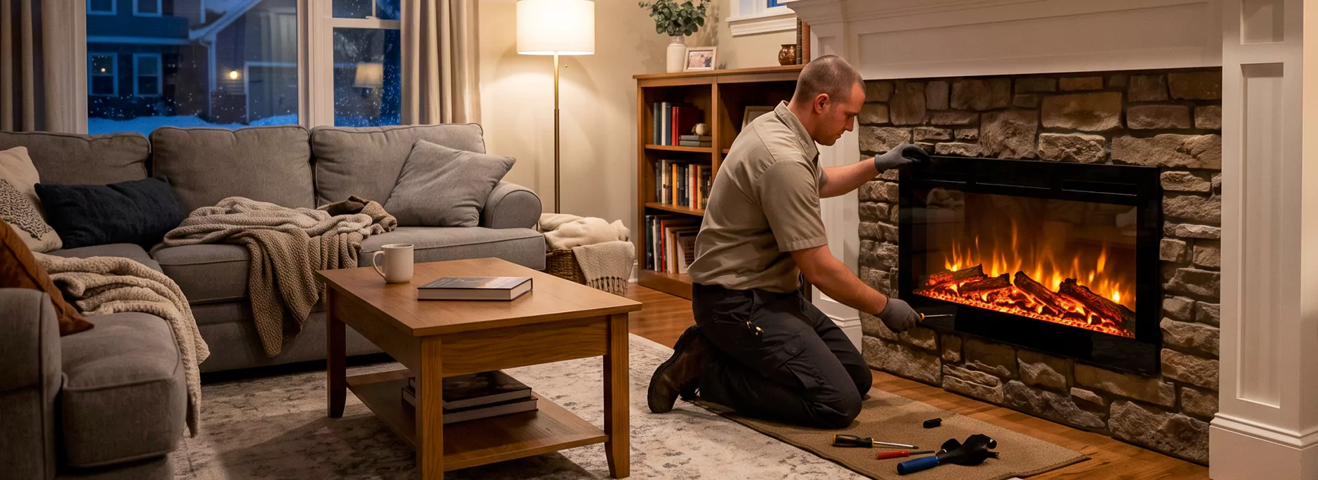 Electric Fireplace Installation Levittown in Levittown