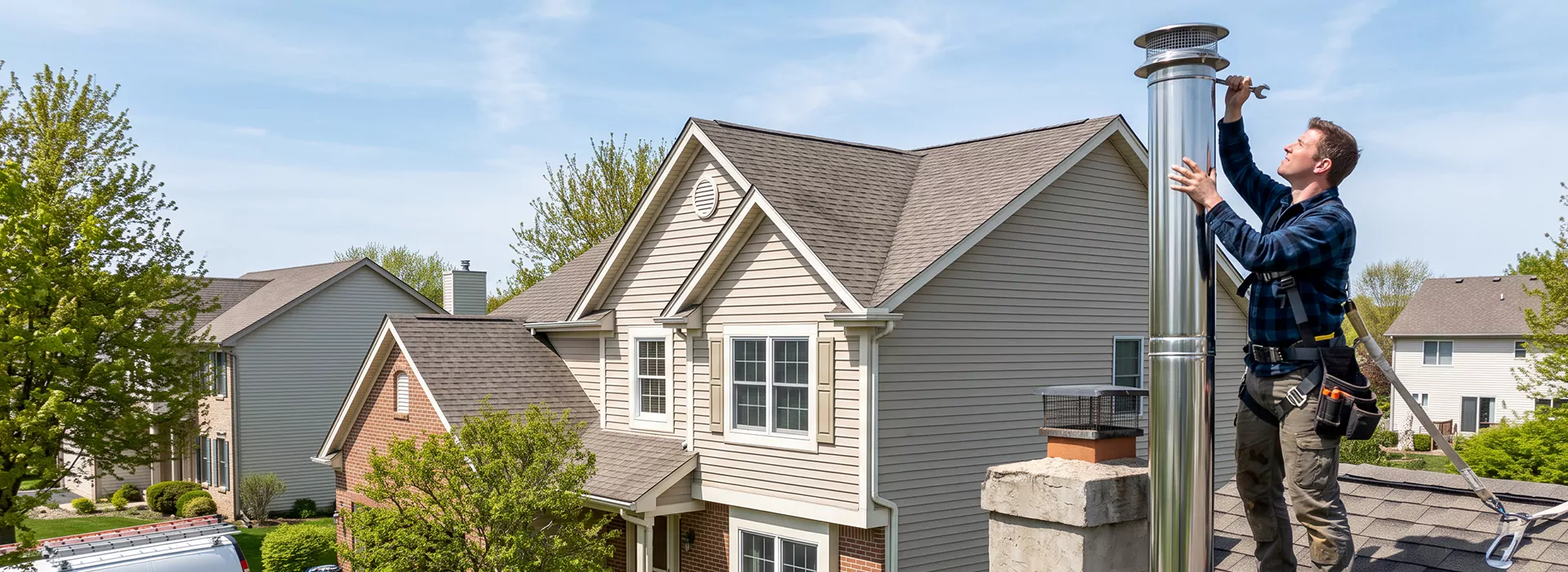 Metal Chimney Installation in Levittown