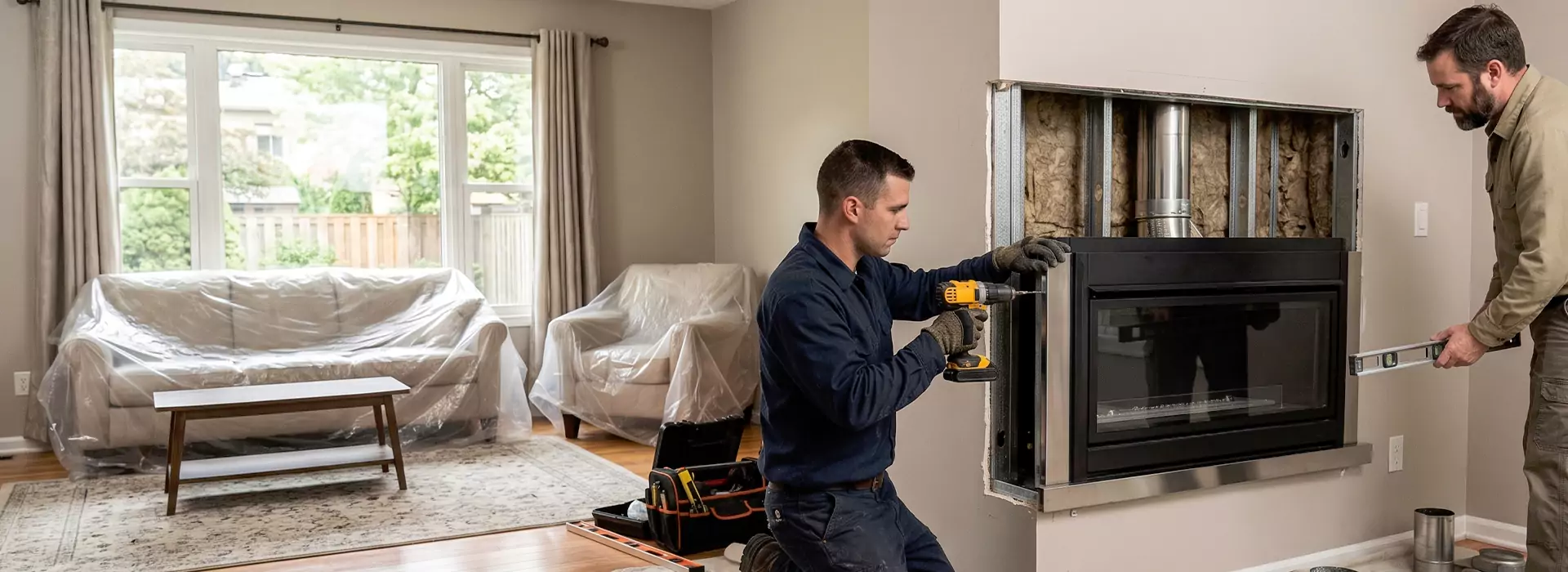 Prefabricated Fireplace Installation in Levittown, PA
