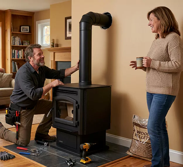 Certified Pellet Fireplace Installation Company: Your Local Pellet Stove Fitting Team in Levittown, PA