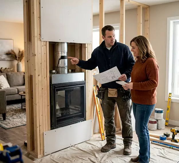 Why Levittown Homeowners Choose Our Prefab Fireplace Installation Team?