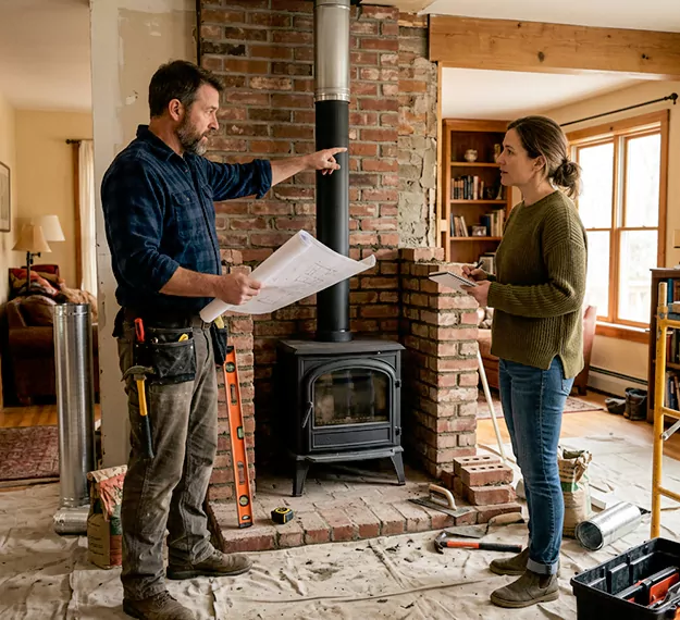 Why Levittown Homeowners Choose Our Wood Fireplace Installation Team?