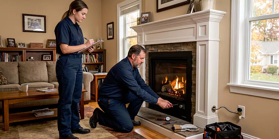 Fireplace Gas Line and Hookup Levittown