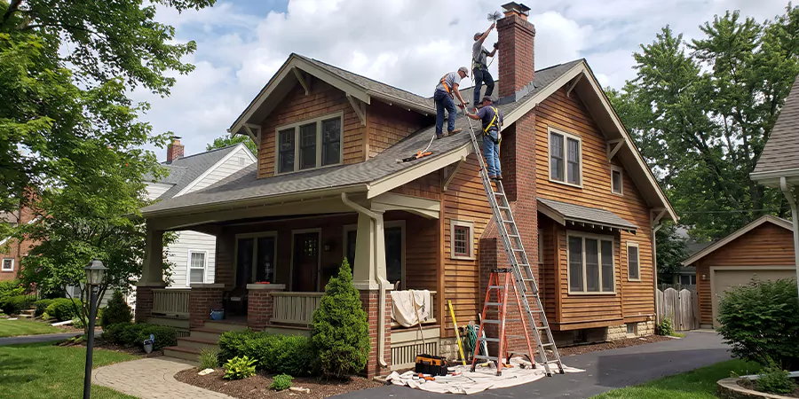 Residential Chimney Masonry Repair and Tuckpointing Levittown
